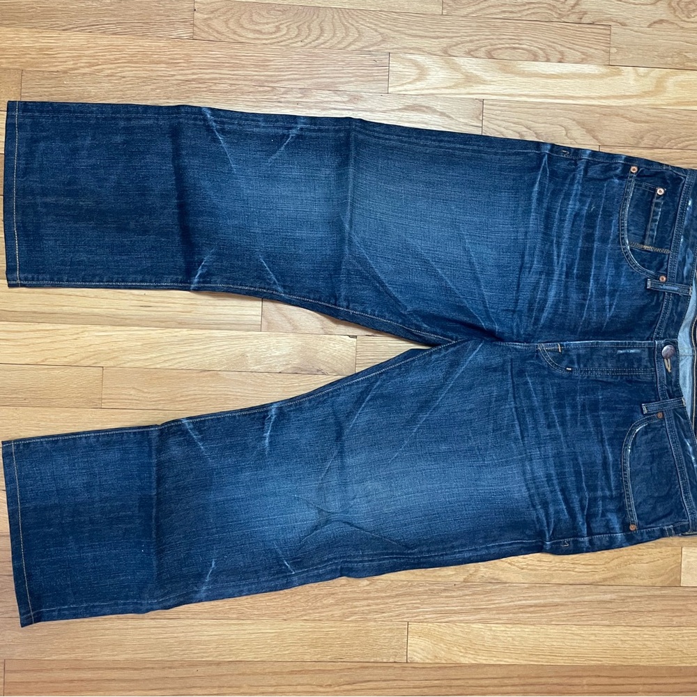 Ag Adriano Goldschmied Blue Straight Jeans Timeless Style